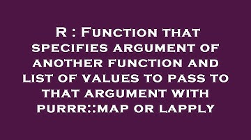 R : Function that specifies argument of another function and list of values to pass to that argument