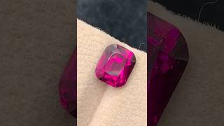 Pink garnet from africa in cutting process #gemstones #garnet