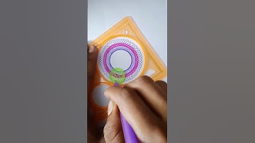 🥶Easy spirograph design🖌️ #art #spirograph #drawing #design #ruler #painting #shortvideo