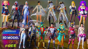 Prisma3D Blender Free Download 3D Model for PUBG Characters