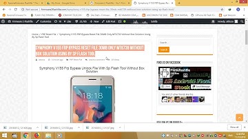 Symphony V155 Frp Removed Done File 30MB Only No Need Box
