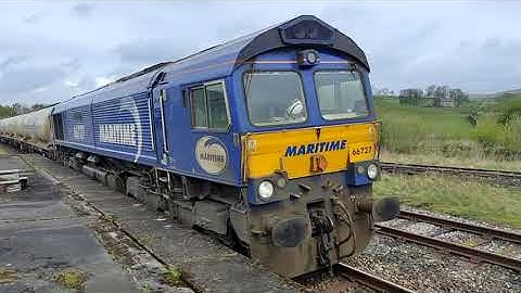 Castle Cement Freight Move GBRf 66727 4N00 Hellifield 05/05/2023