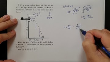 Horizontally Launched Projectile Problems