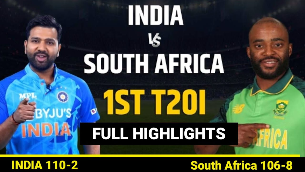 IND vs SA T20 Match 1 Highlights India vs South Africa match 1st