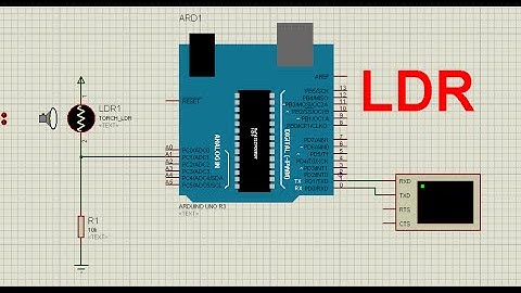 Arduino tutorial: LDR sensor program with serial monitor/virtual terminal on proteus in hindi