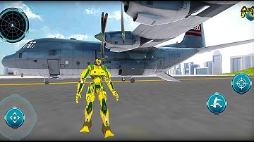 Stealth Robot Transforming Games: Jet Robot Transform Game - Android Gameplay