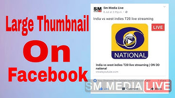 How to get large youtube videos thumbnail when shared on facebook