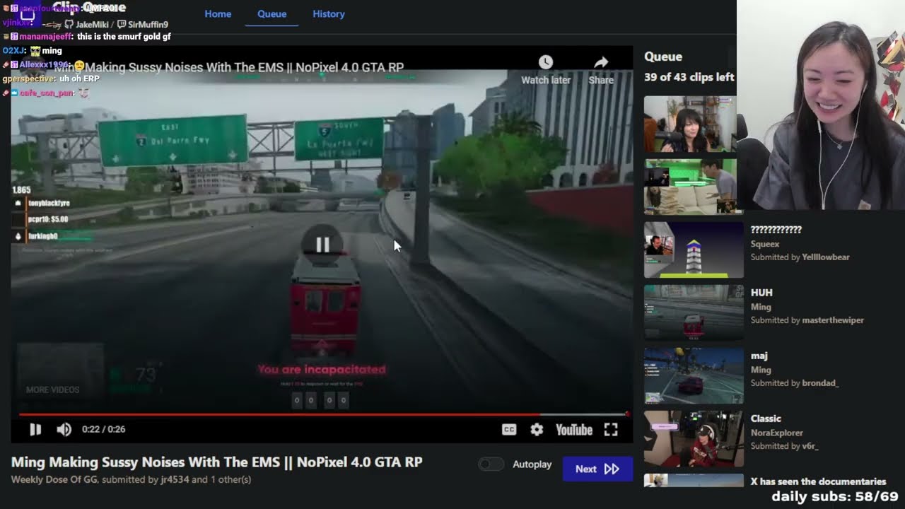 FanFan Reacts To Ming Making Sussy Noises With The EMS || NoPixel 4.0 GTA RP