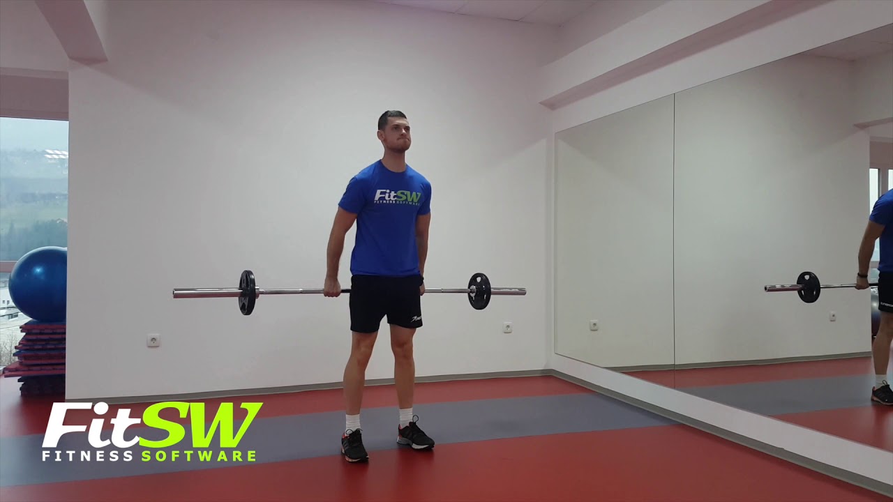 Barbell Hack Squat Quads, Leg Exercise Demo Howto YouTube