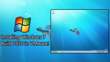 Installing Windows 7 Build 7070 in VMware!