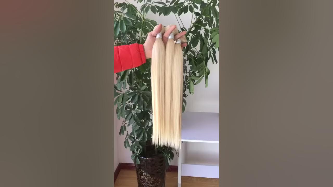 White Blonde Human Hair Extensions - wide 2
