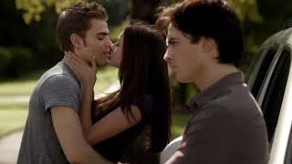 Elena kisses Stefan | The vampire diaries Season 2 Episode 3 Resimi