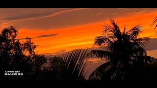 A sunset crafted by scattering, not coincidence....