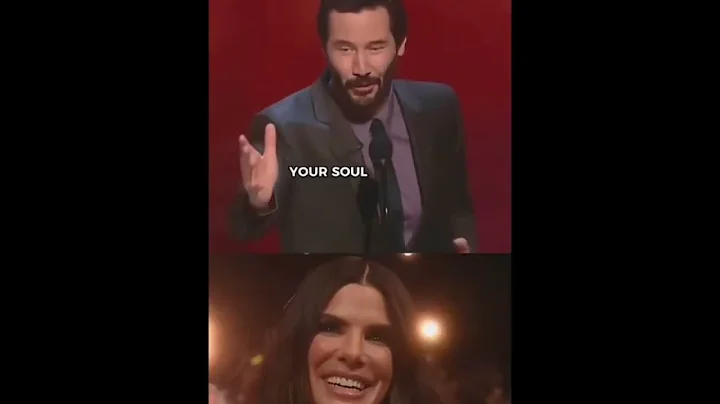 KEANU REEVES EMOTIONAL SPEECH TO SANDRA BULLOCK ❤️#sandrabullock #keanureeves