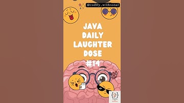 Java developer kicked out of school? Java Daily Laughter Dose #14 #shorts #trending #viral #java
