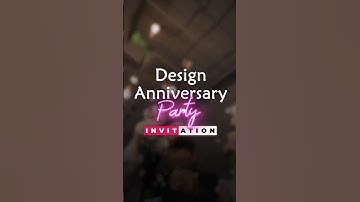 Create Anniversary Party Invitation in Minutes #anniversary #invitation #makeinvitation #shorts