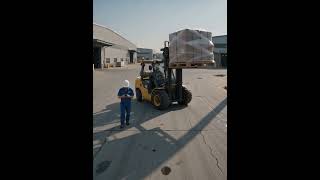 One Second of Distraction Can Be Enough ⚠️ #forklift #warehousesafety #nearmiss