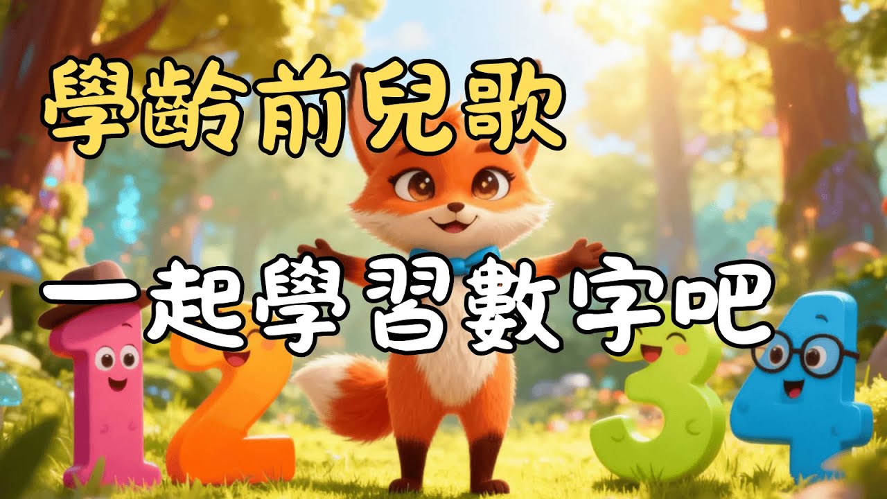 【數學兒歌】數字歌:從 0 數到 10 快樂學數數|認識數字與基礎數數|幼兒兒歌動畫 - YouTube