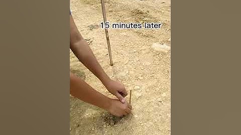 Sun shadow compass stick method.