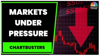 Sensex Drops By 400 Points In Trade And Nifty50 Trades Below 18,100 | Chartbusters | CNBC-TV18