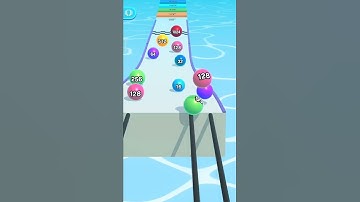 Ball Run 2048 Mobile Game walkthrough Gameplay All levels update android ios #shorts