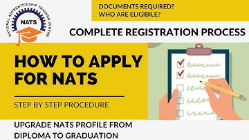How To Apply For NATS | Upgrade NATS Profile From Diploma to Graduation |Complete Process@VenkatVihar