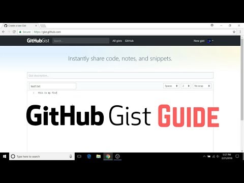 How to Use Gists (Github)