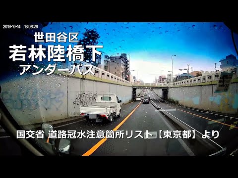 51番 若林陸橋下アンダーパス 国交省 道路冠水注意箇所リスト 東京都 より