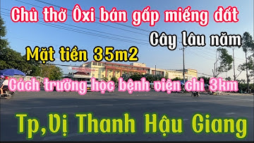 Chủ thở Ôxi bán gấp miếng Đất 372m2 mặt tiền Đường Dal siêu rẽ giá 200 triệu Tp,Vị Thanh Hậu Giang