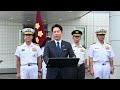 防衛大臣臨時記者会見|令和8年8月9日(日)10:52-10:55