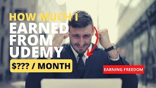 How much I earned as Udemy instructor?