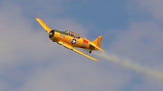 roaring radial engine warbird display -1941 T6 - Corey Wells - Ellwangen Erfentahl 2023