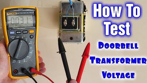 How To Measure Doorbell Transformer AC Voltage & Hertz Tutorial