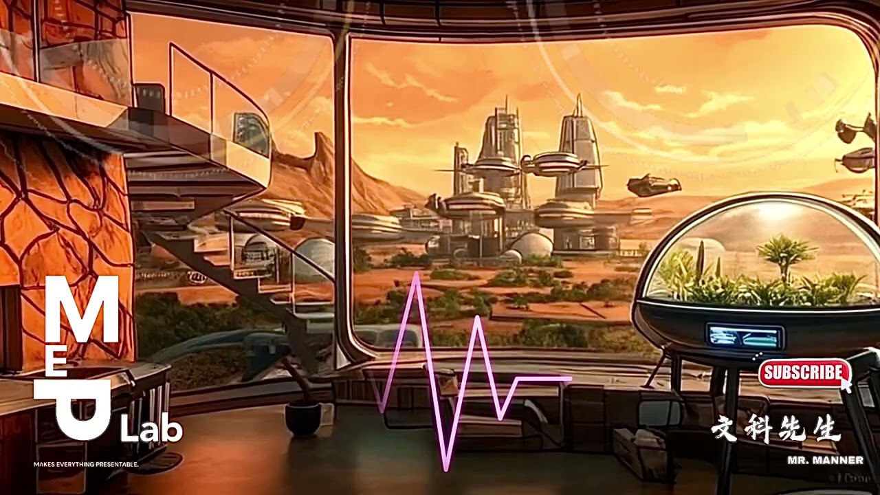 Martian City Lofi Vibes • 30-min Chill Music in a Futuristic Terrarium Home