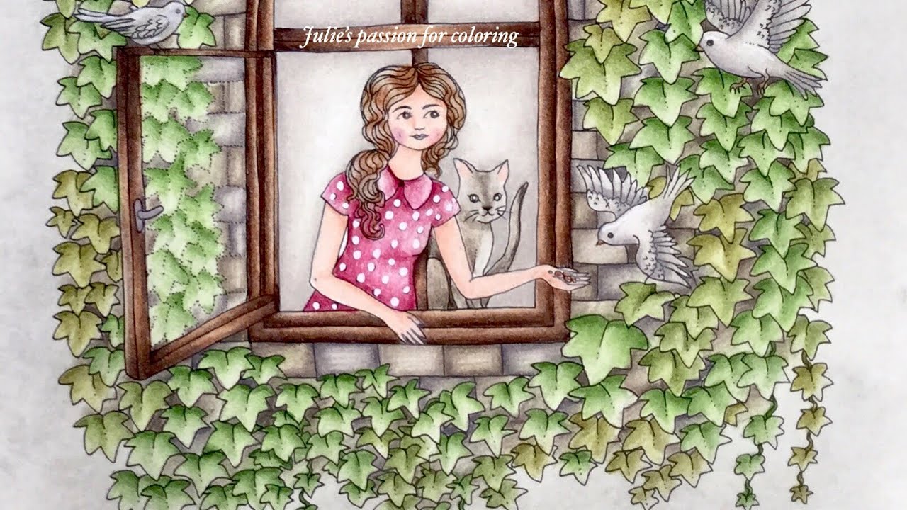 BOTANICUM by Maria Trolle - prismacolor pencils - color along