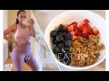 WHAT I EAT IN A DAY & PREGNANCY FITNESS ROUTINE (SPRING 2021)
