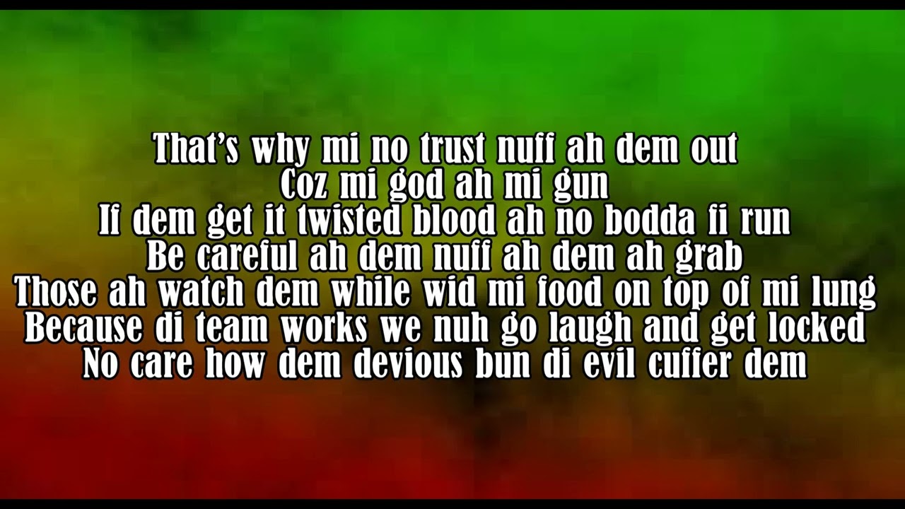 Collie Buddz Bounty Killer   Twisted Agenda Lyrics 2022