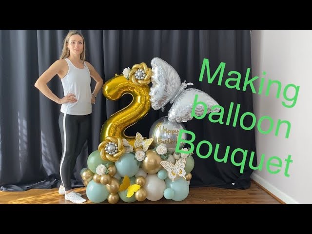 Frozen Balloon Bouquet Tutorial  Frozen birthday party decoration ideas  #frozenballoonbouquet 