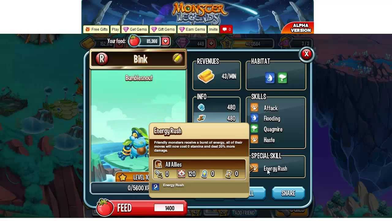 How to Breed BUMBLESNOUT MONSTER in Monster Legends Review - YouTube