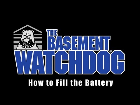 How To Fill A Basement Watchdog Standby, How Do I Add Water To My Basement Watchdog Battery