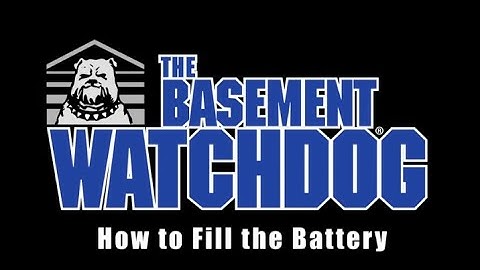 How to fill a Basement Watchdog Standby Battery - Sump Pump Installation Tips