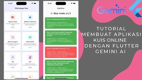 Tutorial Membuat Aplikasi Kuis Online dengan Flutter Gemini AI