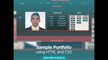 Sample HTML and CSS Portfolio from Mark of Batch 15 | Uplift Code Camp