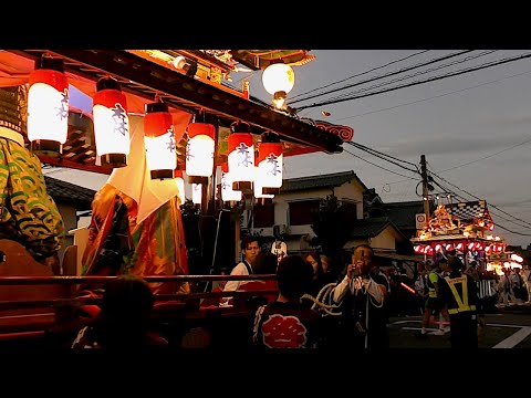 令和７年　若宮八幡宮 秋季大祭 宵宮　森と森町がニアミス