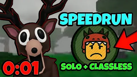 How Fast Can I Speedrun the *Self Preservation* Badge in 99 Nights in the Forest SOLO?