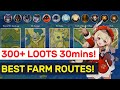 300+ LOOTS IN 30 MINS! 12 Best Farming Routes FULL Guide! | Genshin Impact