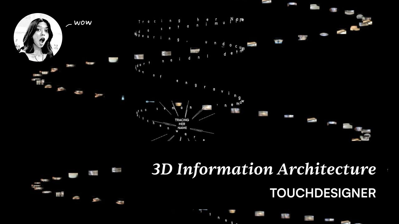 TouchDesigner Tutorial: Building a 3D Information Architecture (Instancing Text & Images)