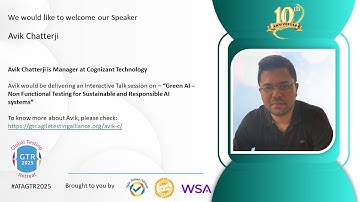 #VirtualConferenceDays #ATAGTR2025 Interactive Session (23rd Nov 2025) by Avik Chatterji