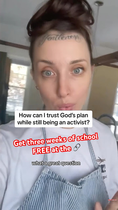How can I trust gods plan while still being an activist? Get 3 weeks of school FREE at the🔗