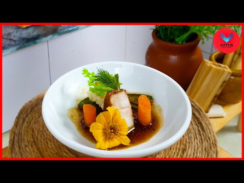 Delicious Miniature Fried Caramel Pork with Pickled Cucumber | Best of Miniature Cooking